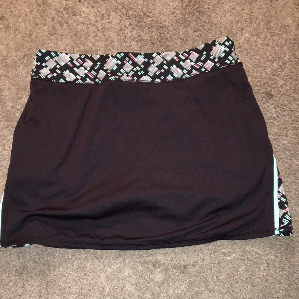 GSX by Grand Slam Black w Multicolored Waist Skort - Picture 3 of 6